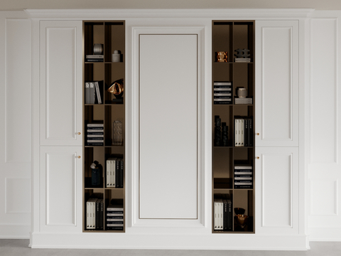 Modern Bookcase Tea Cabinet Locker