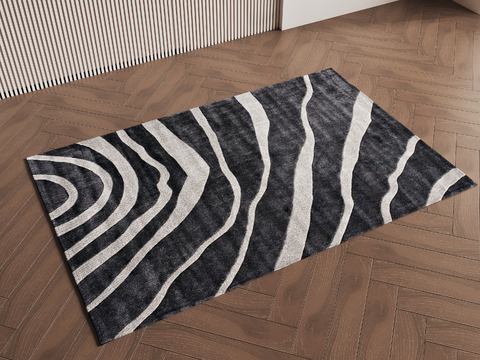 Striped Carpet Square Blanket