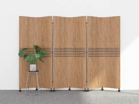 Modern Mobile Screen Wooden Screen