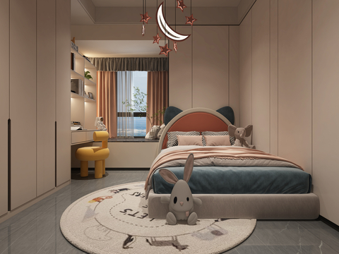 Modern kids Bedroom Second Bedroom Children's House Women's Room