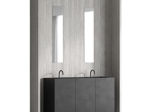 Modern wash basin vertical wash basin double basin