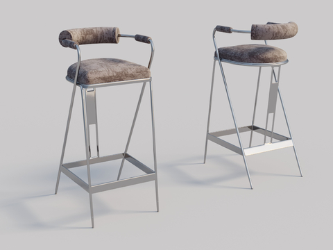 Industrial Style Chair Bar Chair High Chair Bar Stool