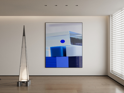 Modern Decorative Painting Klein Blue Hanging Painting