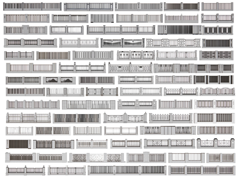 Modern fence residential area fence iron fence