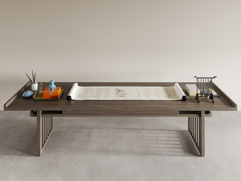 Neo-Chinese Style Desk Long Table