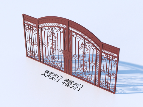 Wrought Iron Gate Courtyard Gate Entrance Gate Community Gate