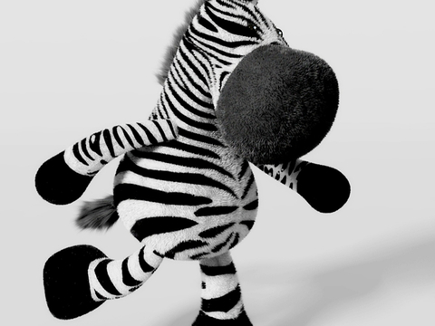 Cartoon Zebra Toy Zebra Doll Plush Toy