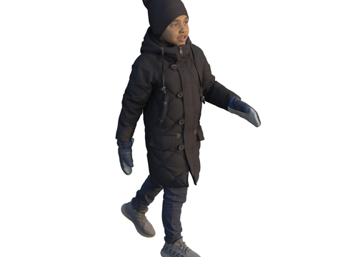 Little Boy Children Winter Boy