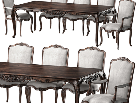 blkwood European Dining Table and Chair