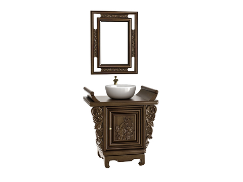 European-style bathroom cabinet sink