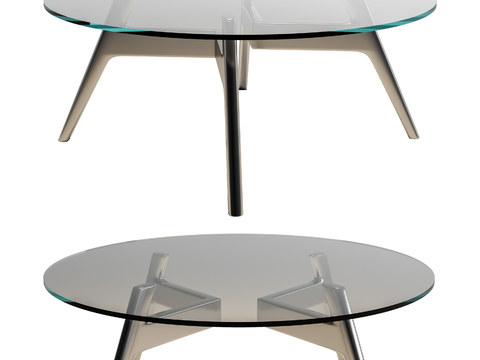 Modern glass coffee table