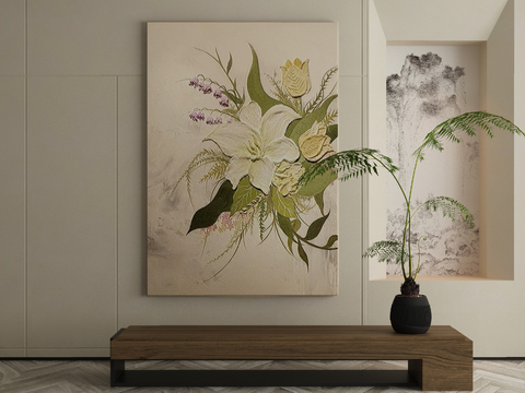 Modern Oil Painting Flower Painting Decorative Painting