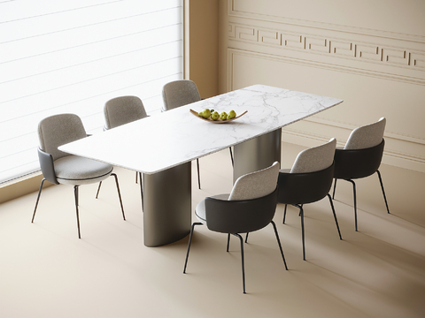 Modern Dining Table and Chair