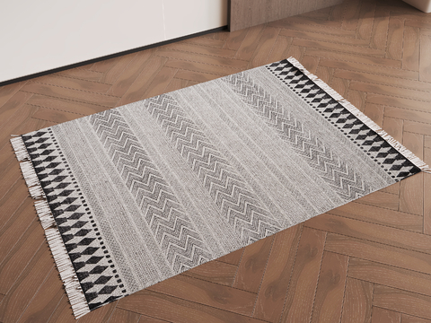 Quiet Stripe Carpet Square Blanket