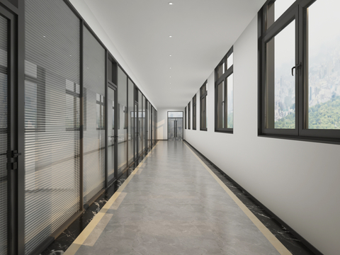 Corporate aisle corridor