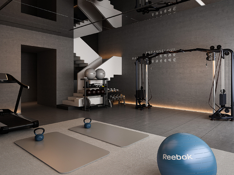 Industrial wind gym Yoga Studio