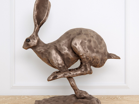 Bronze Rabbit Sculpture Animal Sculpture