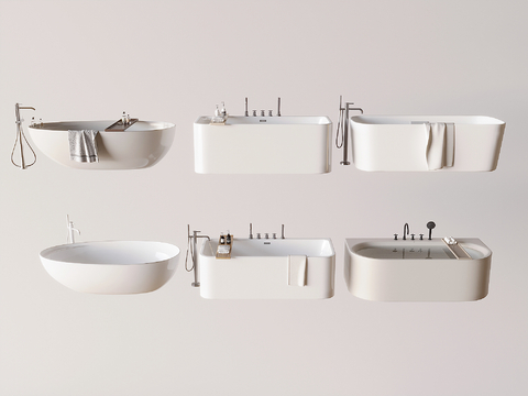 Bidet Ceramic Bathtub Integrated Open Bathtub