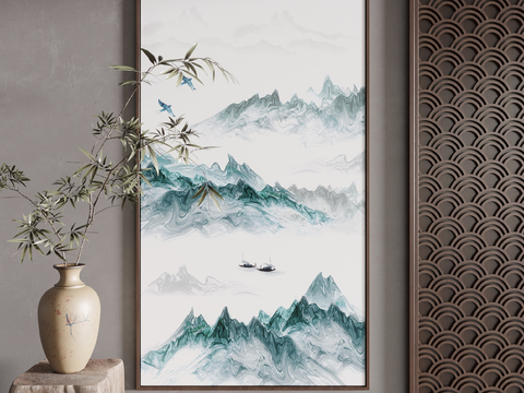 Neo-Chinese Style Decorative Painting Landscape Painting Art Painting