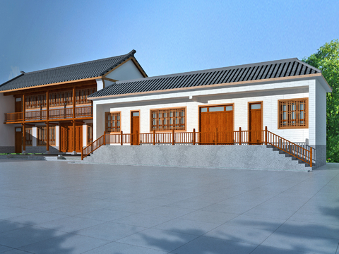 New Chinese-style Rural Dwellings Traditional Dwellings Transformation