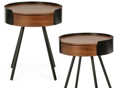 Modern bedside table round table