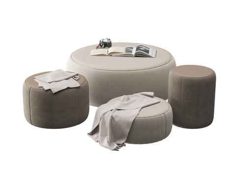 Modern Sofa Stool Round Stool Bed End Stool Pier