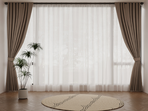 Modern Curtain Window Screen