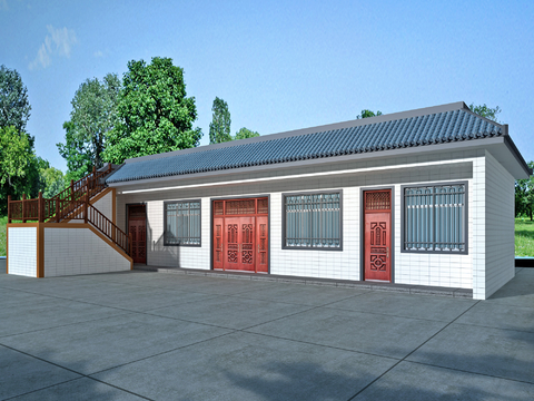 New Chinese-style Rural Residential Building Traditional Residential Reconstruction