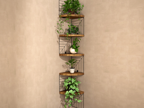 Storage Rack Plant Flower Rack Wall Corner Rack Potted Plant