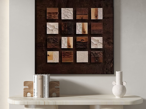 Modern three-dimensional hanging painting geometric decorative painting