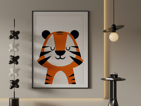 Modern Tiger Hanging Painting Children's Decorative Painting