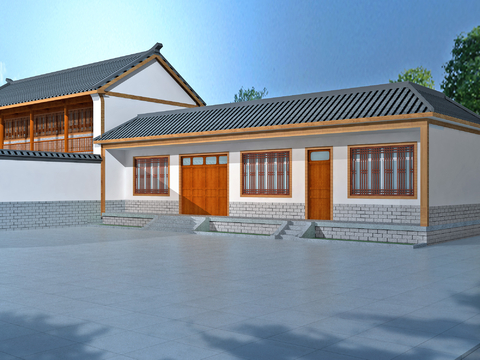 New Chinese-style Rural Residential Building Traditional Residential Reconstruction