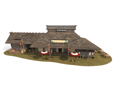 Japanese-style shack exterior