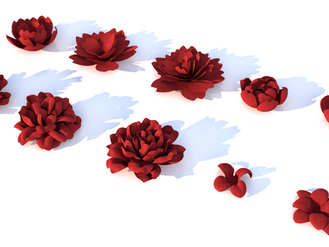 Clothing decoration flower material