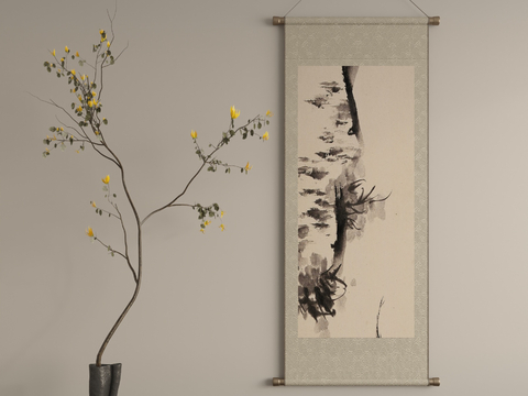 New Chinese ink painting scroll painting decorative painting