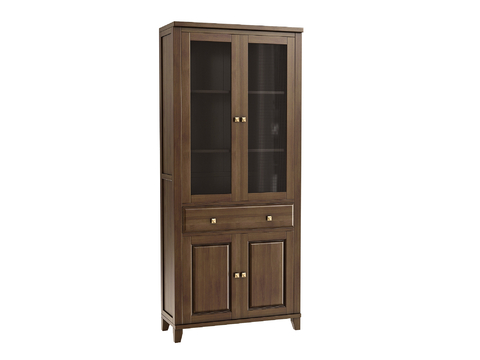 American-style bookcase glass cabinet