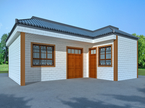 New Chinese-style Rural Residential Building Traditional Residential Reconstruction