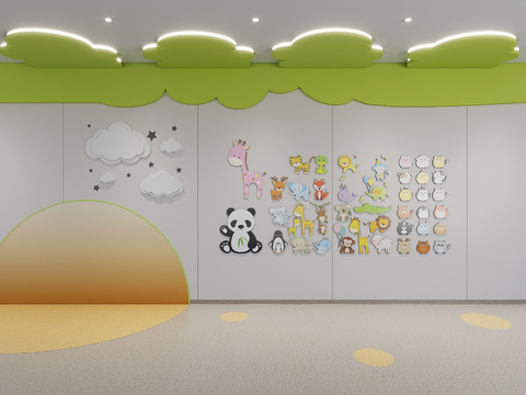 Pediatric walkway wall modeling