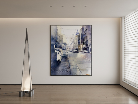 Modern Urban Architectural Painting Decorative Painting