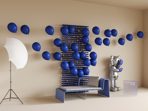 Modern balloon wall modeling wall art wall