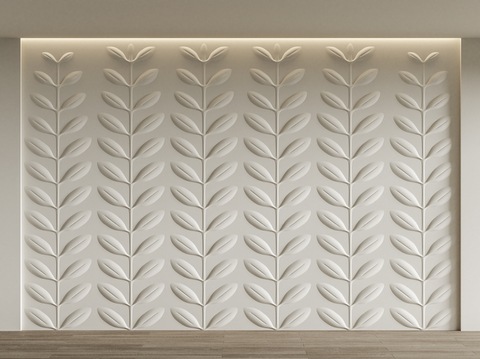 3D Panel Leaf Modeling Wall Decorative Panel