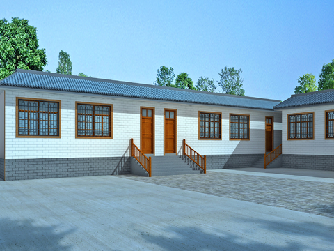 New Chinese-style Rural Residential Building Traditional Residential Reconstruction