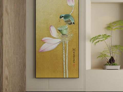 New Chinese Decorative Painting Lotus Hanging Painting