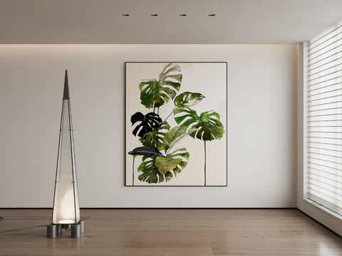 Modern Decorative Painting Green Plant Painting