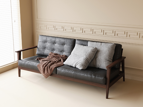 Middle-style double sofa