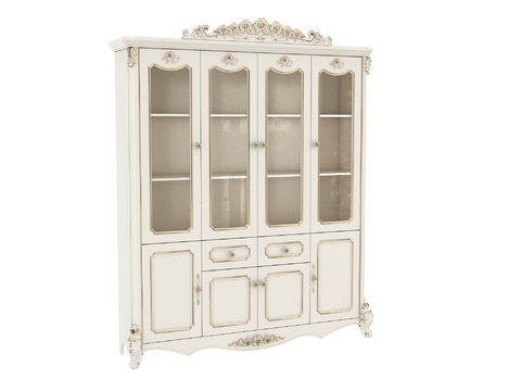 Jane European bookcase glass cabinet