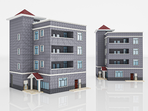 Modern houses, high-rise buildings, residential buildings, rural buildings