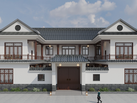 Appearance of single-family villa