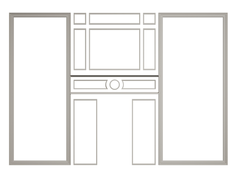 European Line Wireframe Dado