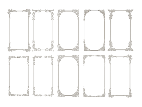 European Line Gypsum Line Wireframe